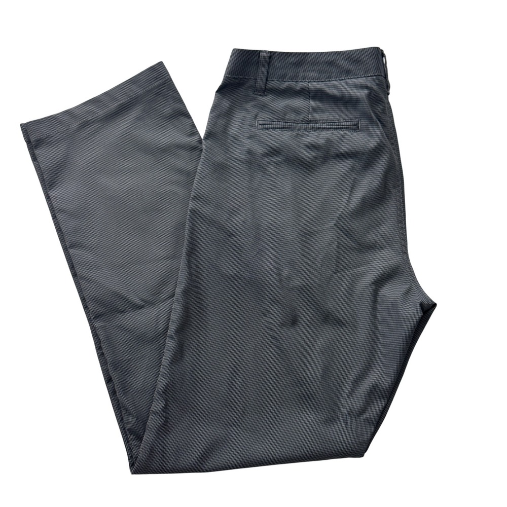 Maide Golf Bonobos Mens Houndstooth Performance Pants Grey Navy Blue Zipper Hem - Picture 1 of 15